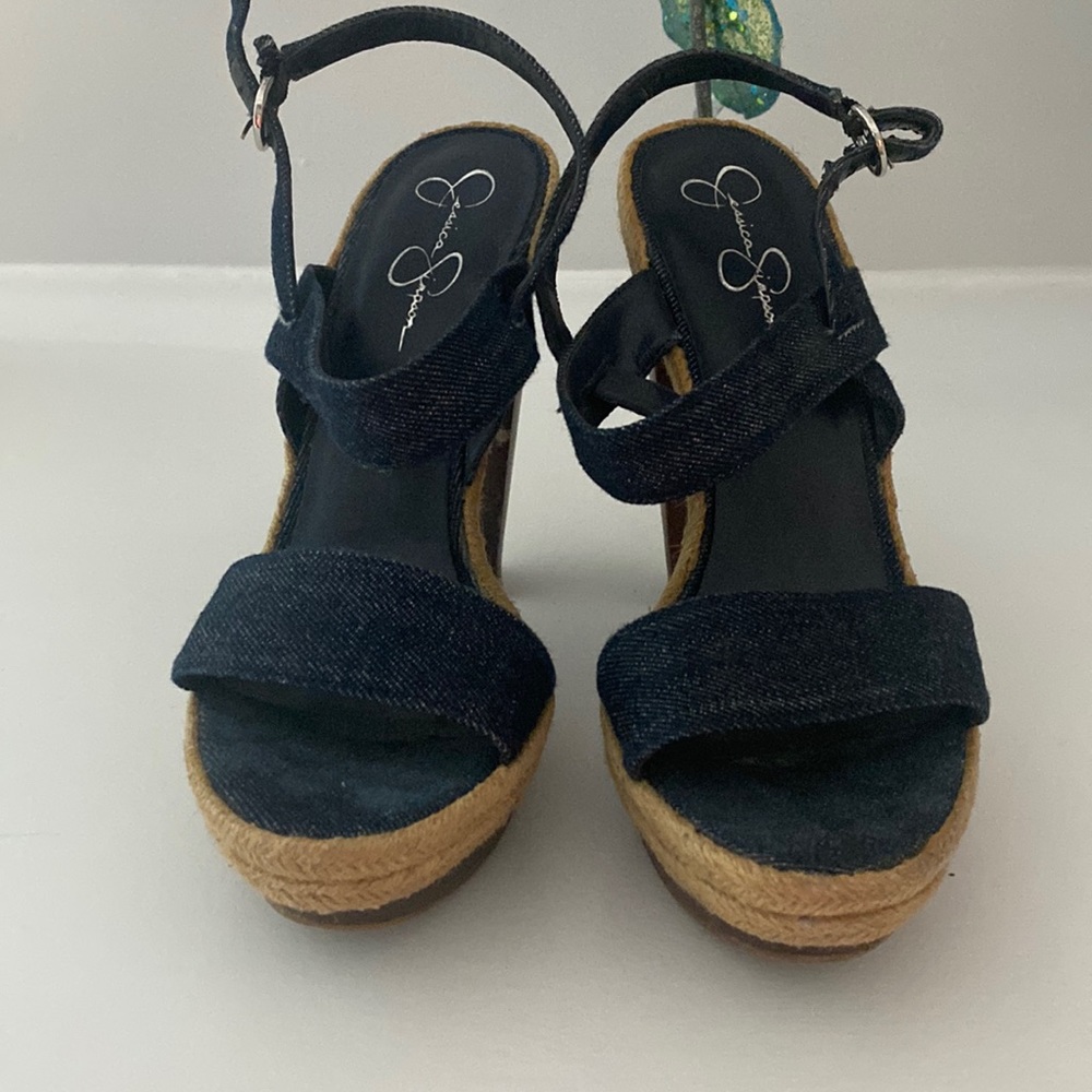 Jessica Simpson 8.5 denim heels